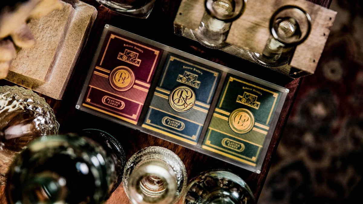 Card College Luxury Acrylic Box Set Playing Cards by Ark Playing Cards