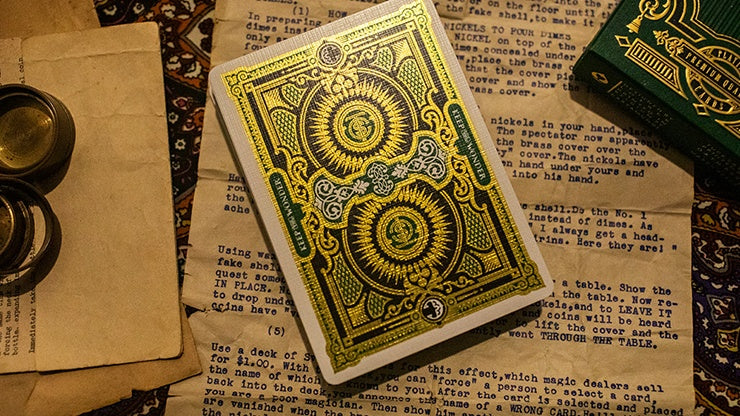 Charmers Playing Cards by Lotrek - Green Playing Cards by Oath Playing Cards