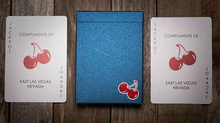 Cherry Casino House Deck Playing Cards - Tahoe Blue Playing Cards by Pure Imagination Projects