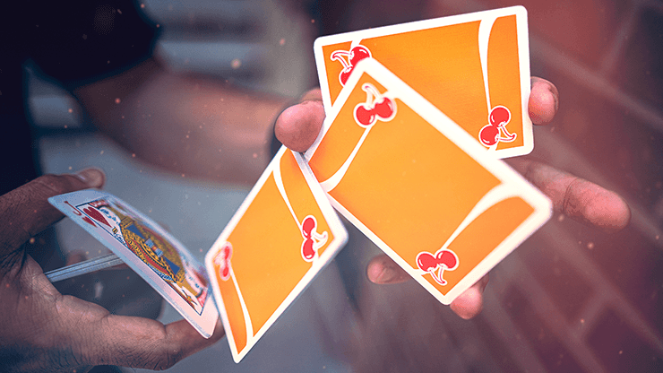 Orange Cherry Casino Playing Cards Playing Cards by Pure Imagination Projects