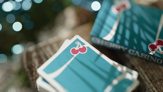Cherry Casino - Tropicana Teal Playing Cards by Pure Imagination Projects