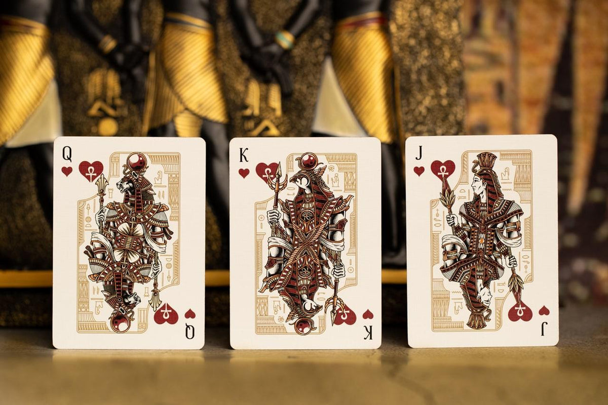 Gods of Egypt Playing Cards - Red Ochre Edition Playing Cards by Divine Playing Cards