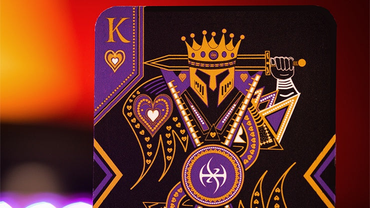 Standard Edition Dark Lordz Royale (Purple) by De'vo Playing Cards by De'vo
