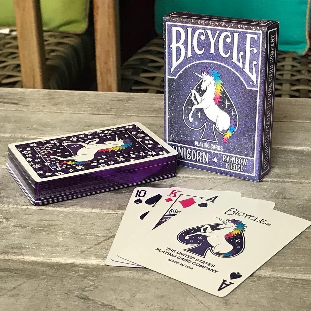 Gilded Bicycle Rainbow Unicorn Playing Cards Playing Cards by US Playing Card Co.
