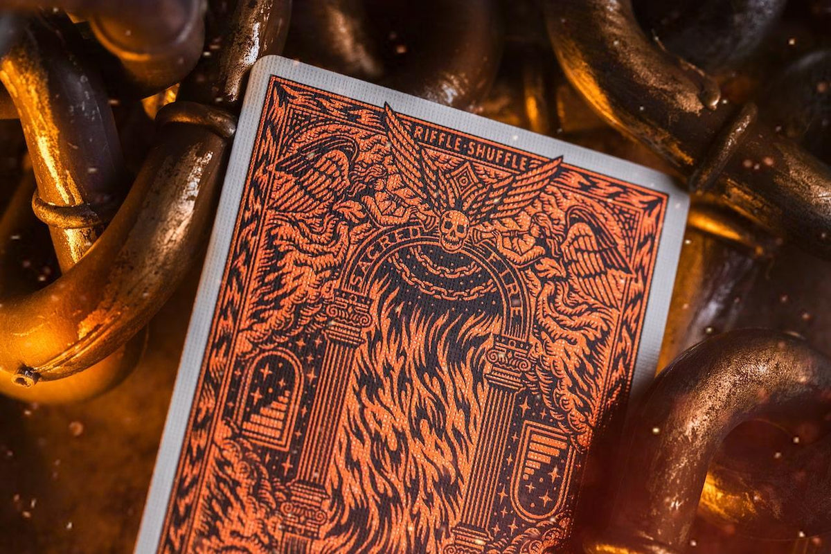 Sacred Fire Playing Cards - Eternal Flame Playing Cards by Riffle Shuffle Playing Card Company