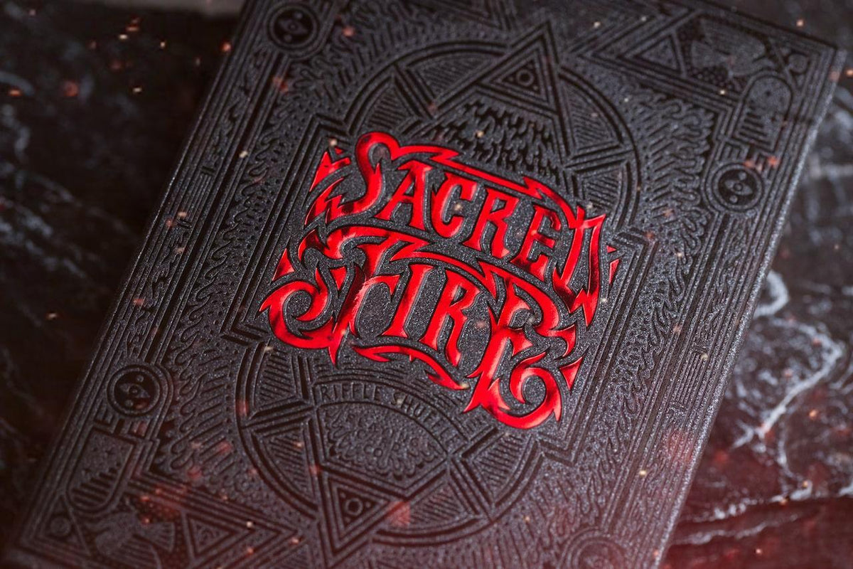 Sacred Fire Playing Cards - Eternal Flame Playing Cards by Riffle Shuffle Playing Card Company