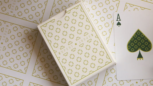 Limited Edition Expert At The Card Table Playing Cards - White Playing Cards by RarePlayingCards.com