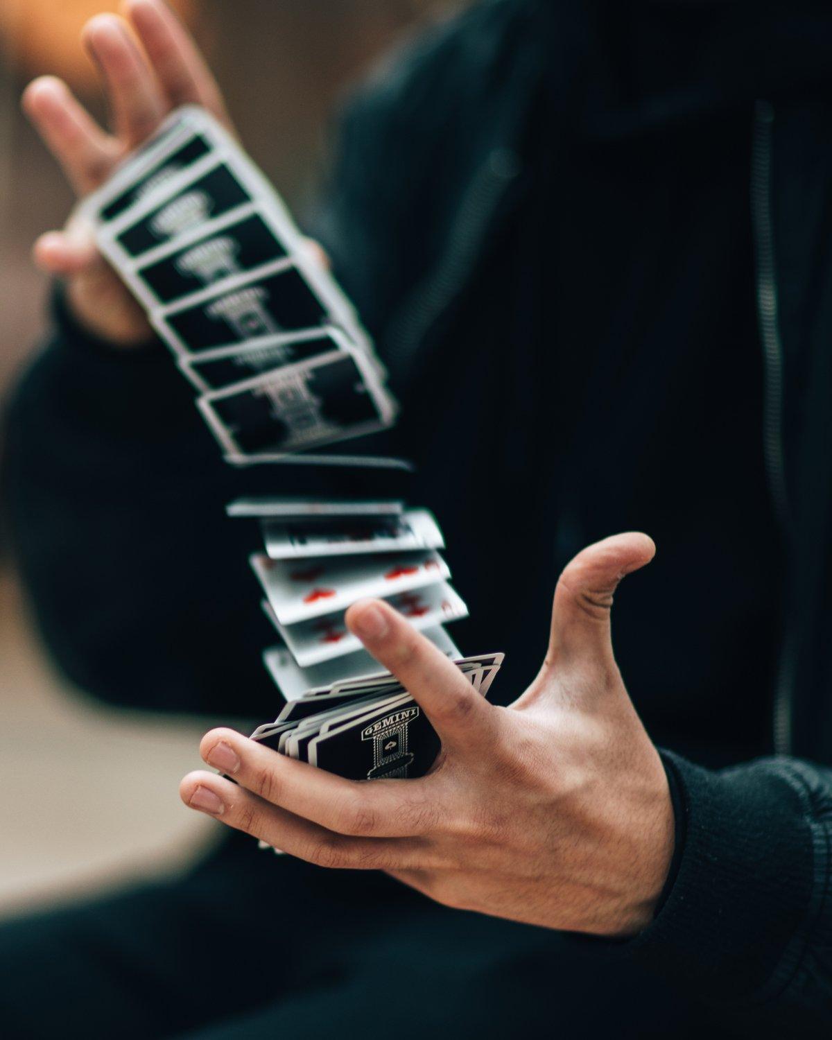 Black Gemini Casino Playing Cards Playing Cards by Gemini