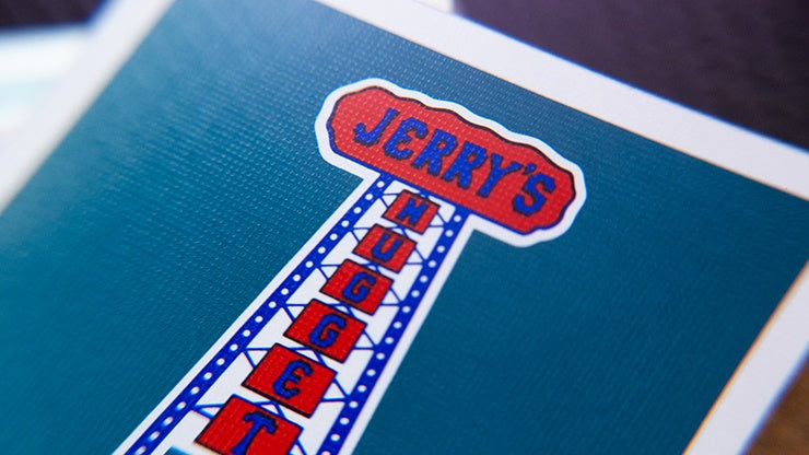 Gilded Vintage Feel Jerry's Nuggets - Aqua Playing Cards by Jerry's Nugget Playing Cards