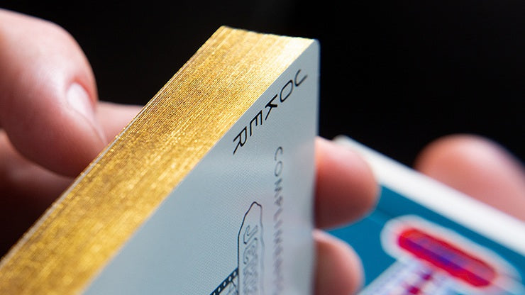 Gilded Vintage Feel Jerry's Nuggets - Aqua Playing Cards by Jerry's Nugget Playing Cards
