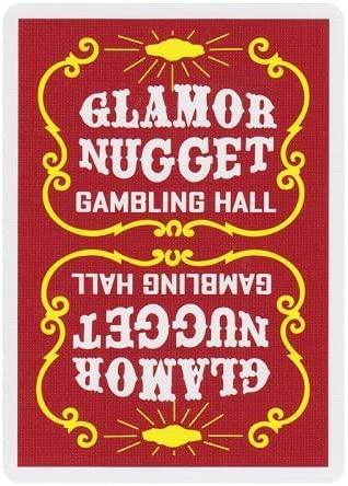 Glamor Nugget (Dark Red) Playing Cards by RarePlayingCards.com