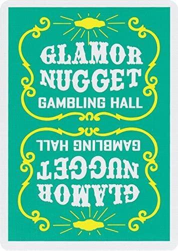 Glamor Nugget (Green) Playing Cards by RarePlayingCards.com