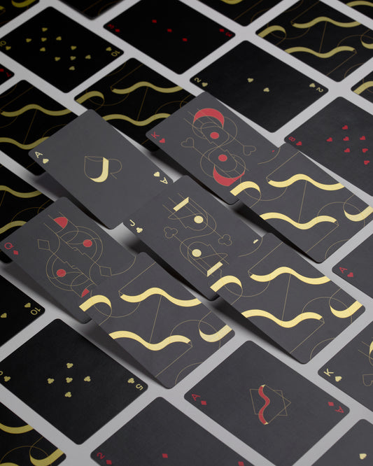 Balance Playing Cards - Black Playing Cards by Art of Play