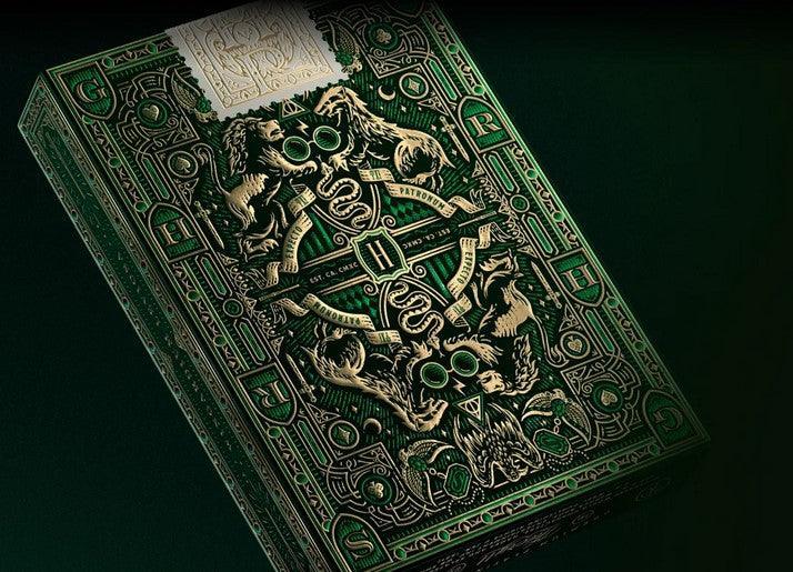 Harry Potter Playing Cards - Slytherin Playing Cards by Theory11