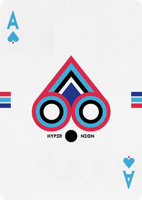 Hyper Neon Playing Cards by Riffle Shuffle Playing Cards by Riffle Shuffle Playing Card Company
