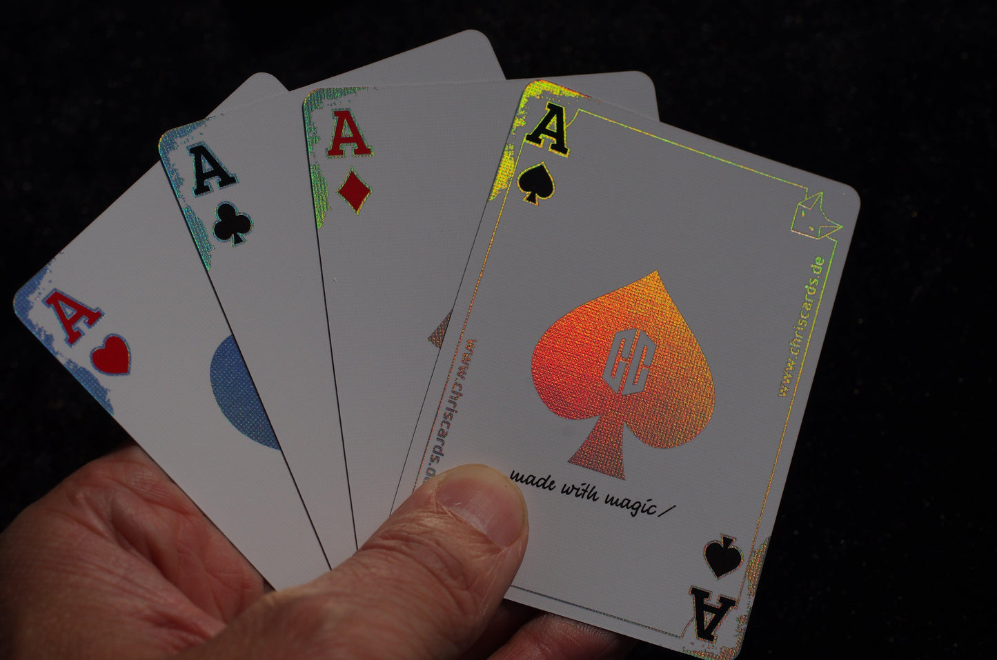 Holographic Chris Cards Playing Cards by Chris Cards