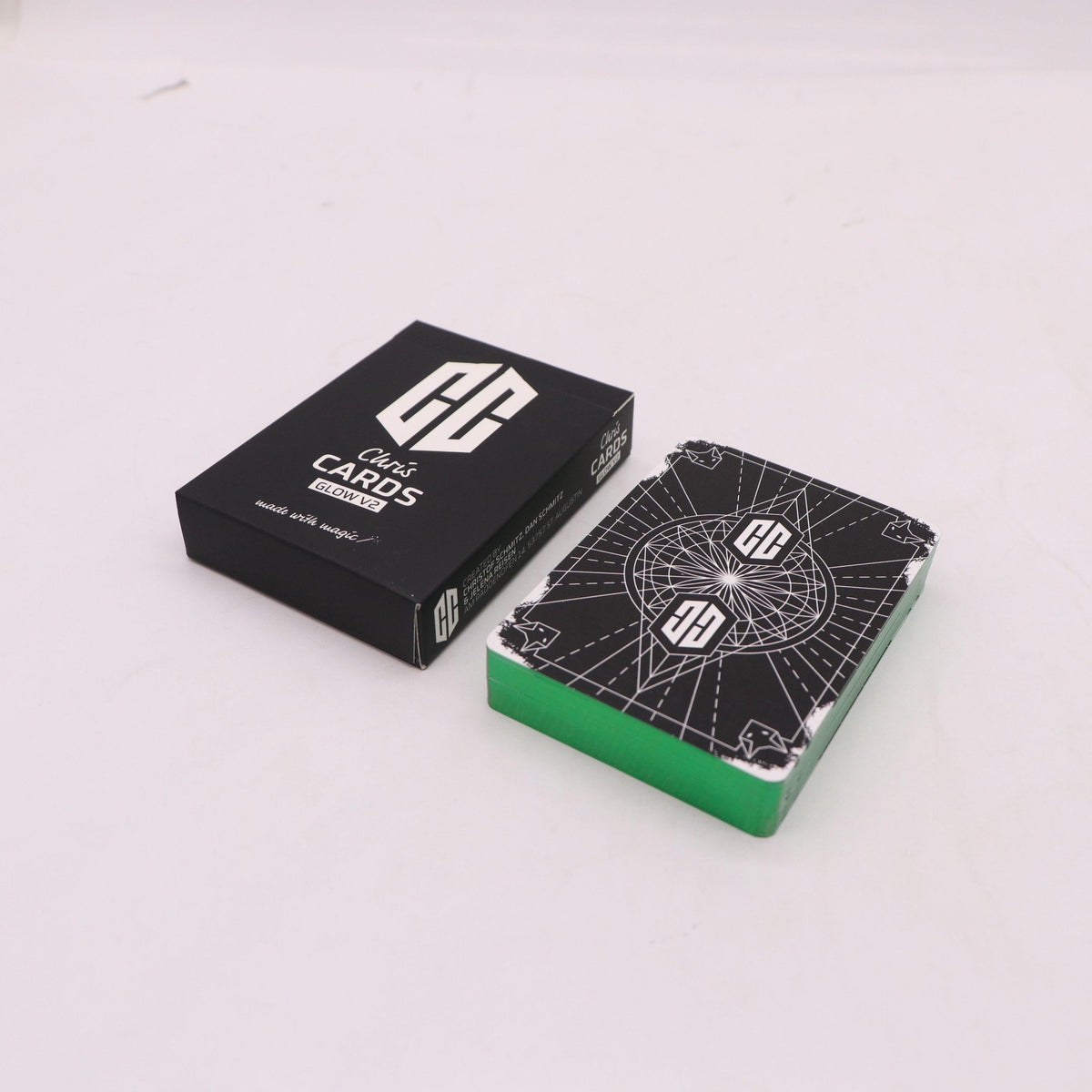 Chris Cards Gilded Green Playing Cards Playing Cards by Chris Cards