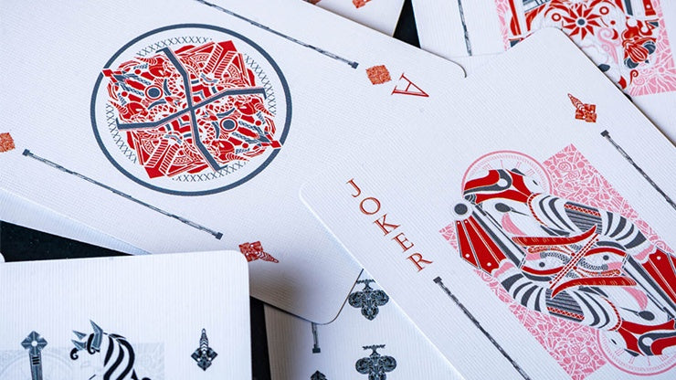 Infinitum Playing Cards - Ghost White Playing Cards by Elephant Playing Cards
