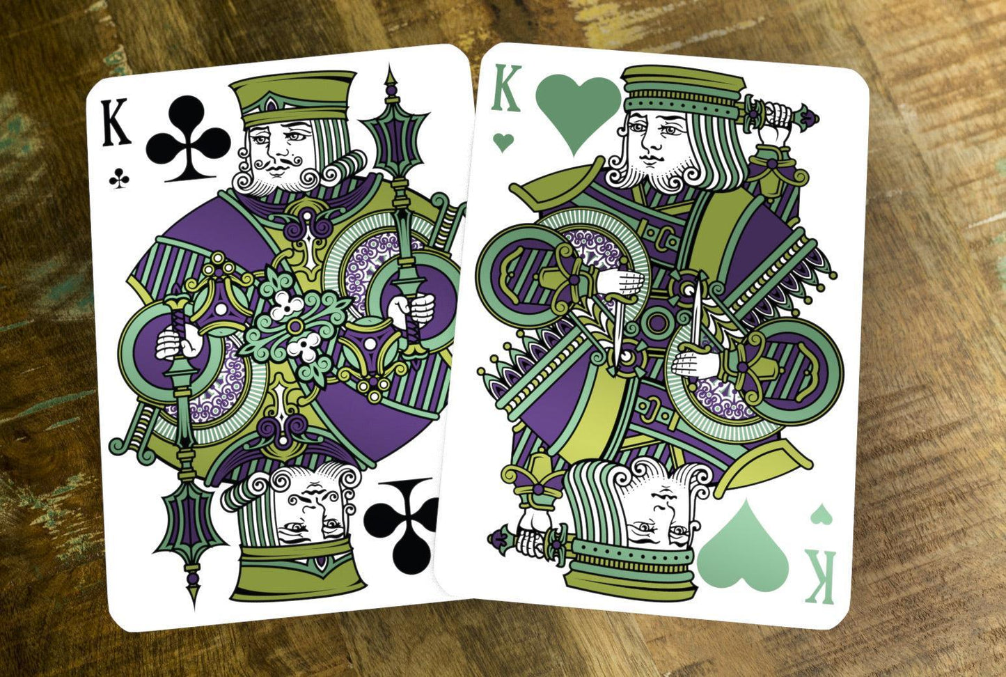 Emerald Tally Ho Playing Cards - Display Deck Playing Cards by Kings Wild Project