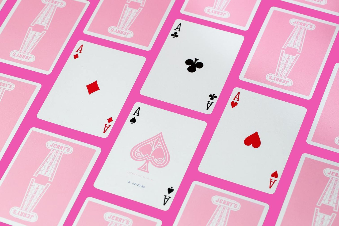 Jerry's Nugget Rose Playing Cards by Riffle Shuffle Playing Card Company