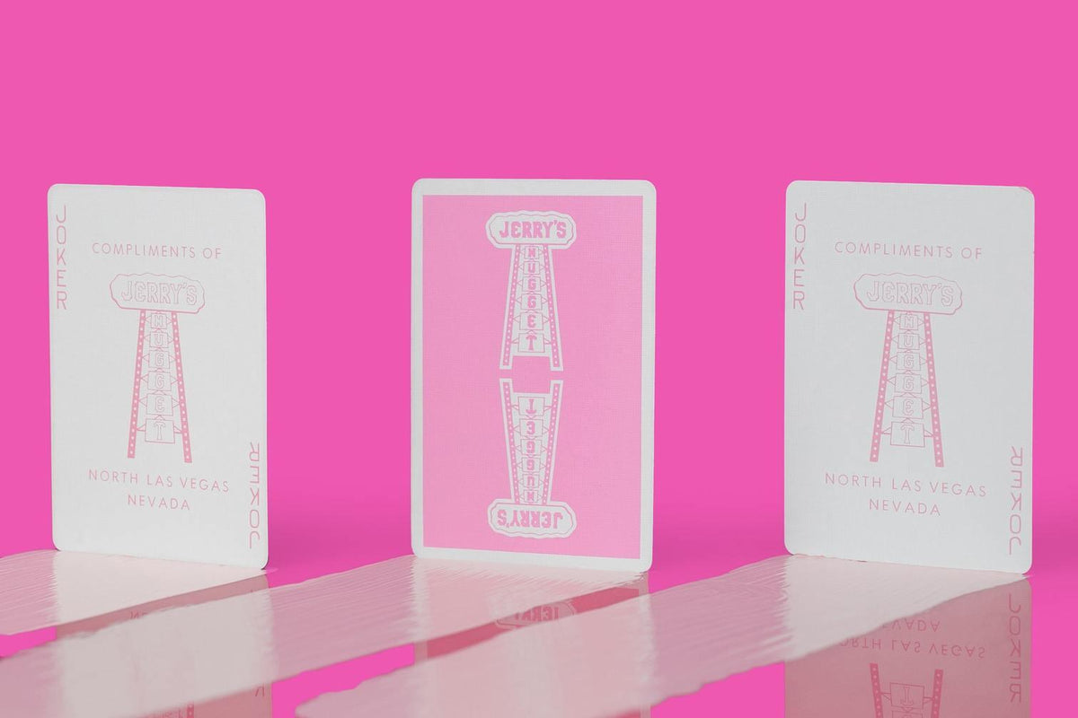 Jerry's Nugget Rose Playing Cards by Riffle Shuffle Playing Card Company