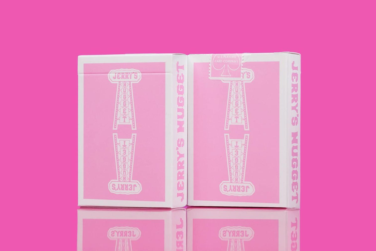 Jerry's Nugget Rose Playing Cards by Riffle Shuffle Playing Card Company