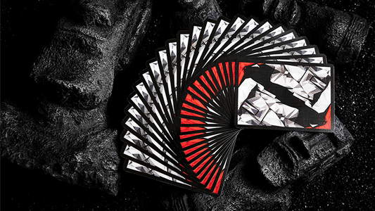Moai Playing Cards - Red Edition Playing Cards by Bocopo Playing Card Co.