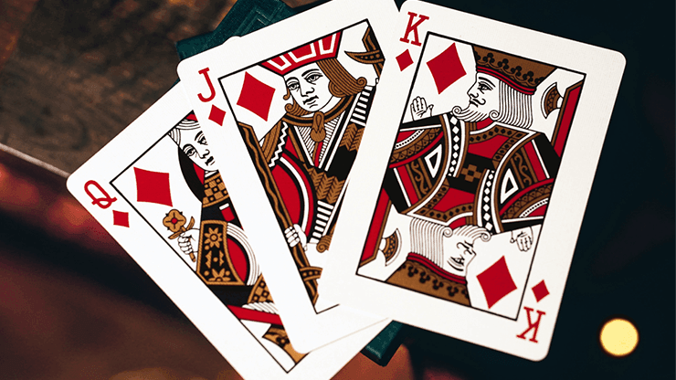 NOC Pro 2021 - Burgundy Red Playing Cards by HOPC