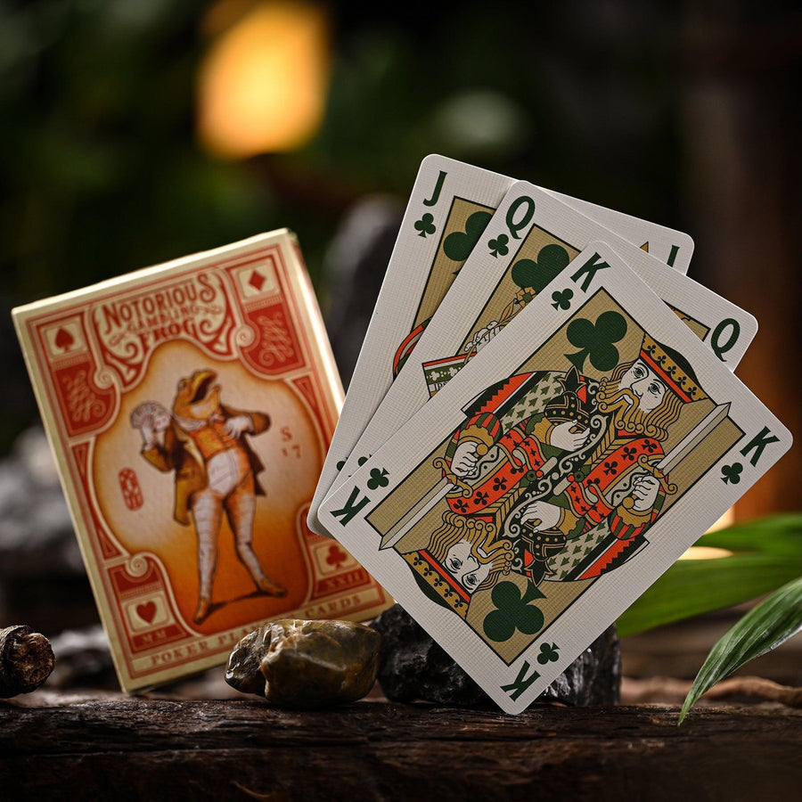 Notorious Gambling Frog Playing Cards - Orange Playing Cards by Stockholm 17