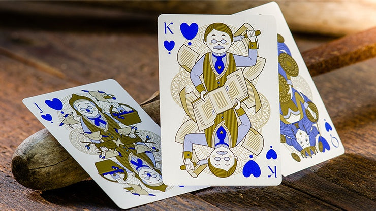 Pinocchio Sapphire (Blue) Playing Cards Playing Cards by Elettra Deganello