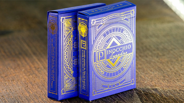 Pinocchio Sapphire (Blue) Playing Cards Playing Cards by Elettra Deganello