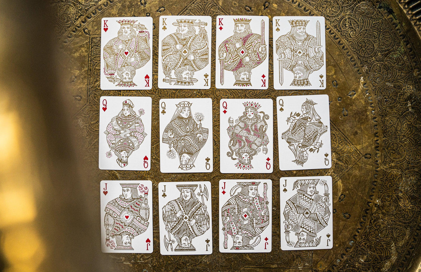 Joker and the Thief - White Gold Edition Playing Cards by Joker and the Thief