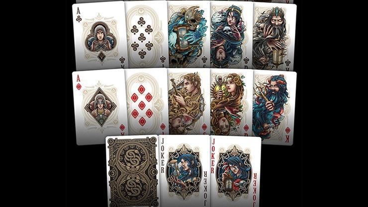 Primordial Greek Mythology Playing Cards (Gold Gilded Aether Edition Limited to 500) Playing Cards by US Playing Card Co.