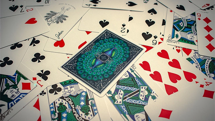 Peacocks Playing Cards Playing Cards by RarePlayingCards.com