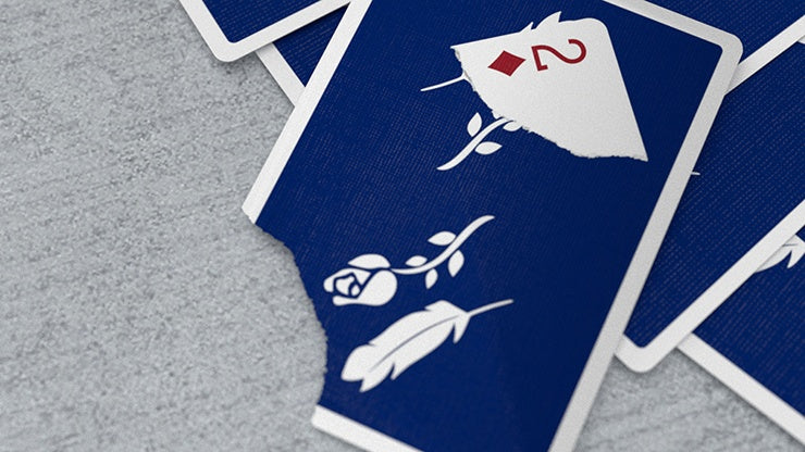 Royal Blue Remedies Playing Cards by Madison x Schneider Playing Cards by RarePlayingCards.com