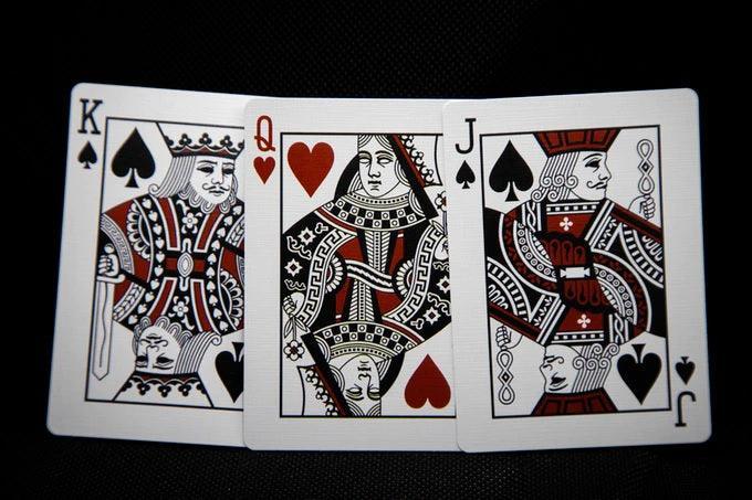 Resurrected Playing Cards - V2 Blood Red Limited Edition Playing Cards by RarePlayingCards.com