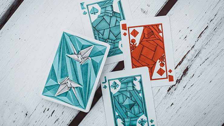 1000 Cranes Playing Cards - V2 Playing Cards by Riffle Shuffle Playing Card Company