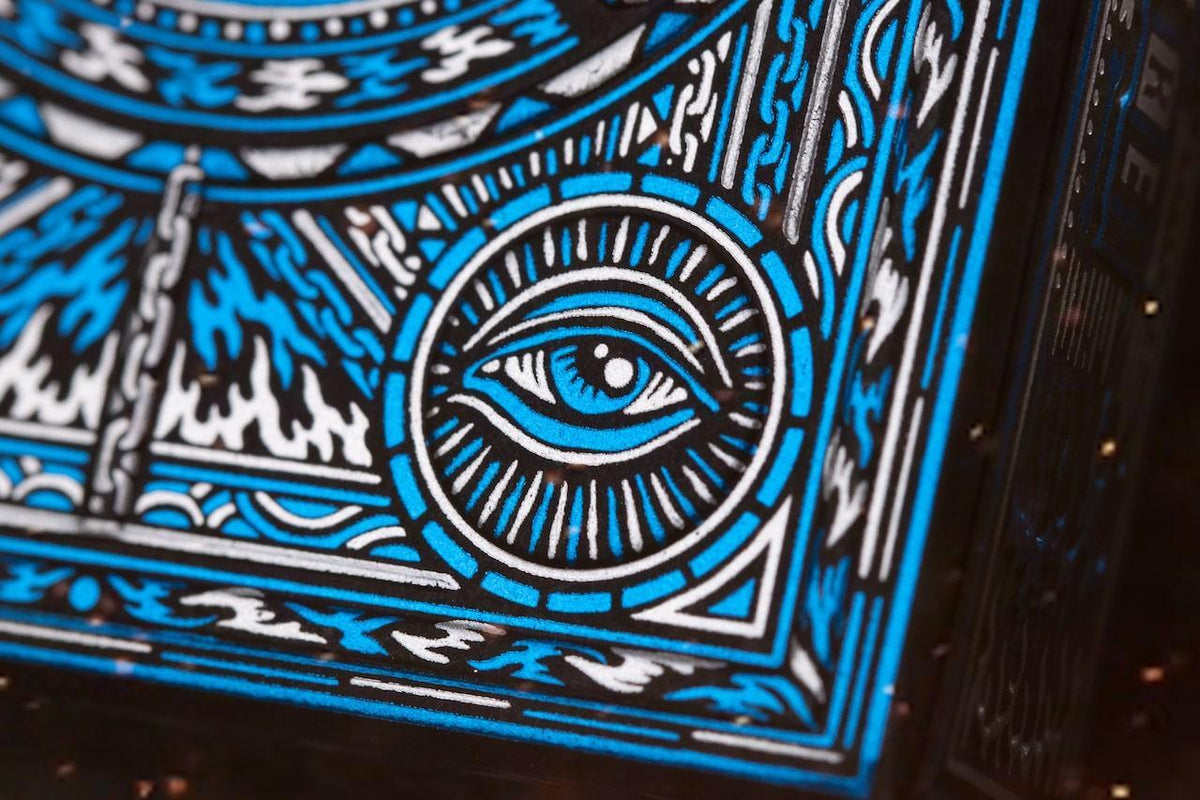Sacred Fire Playing Cards - Sapphire Blaze Edition Playing Cards by Riffle Shuffle Playing Card Company