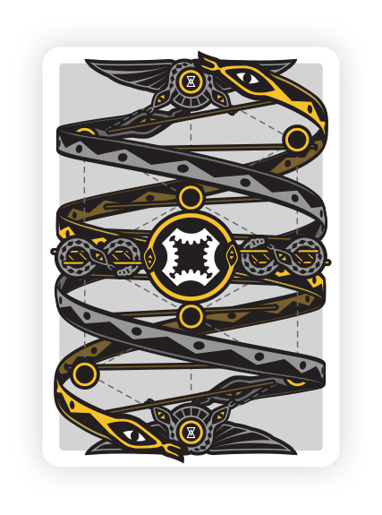 Snakes and Ladders Playing Cards Playing Cards by Mechanic Industries