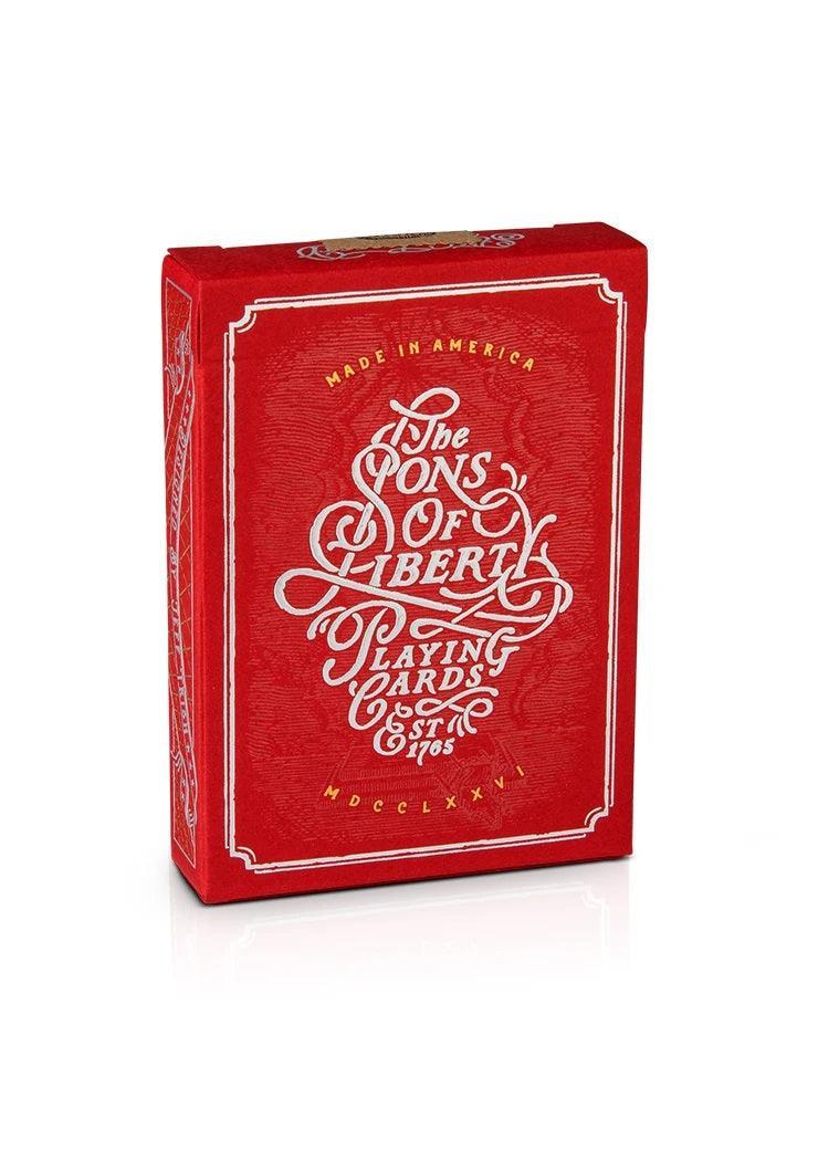 Sons of Liberty Playing Cards - Patriot Red Playing Cards by Art of Play