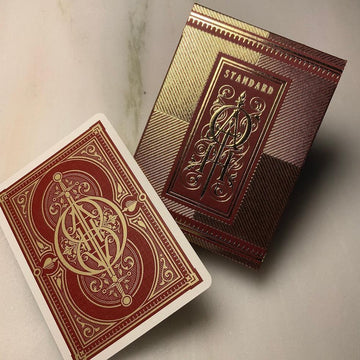 Oath Standard Playing Cards - Burgundy Playing Cards by Oath Playing Cards