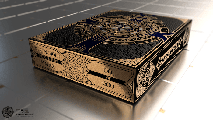 Gilded - Stronghold Sapphire Copper Edition Playing Cards Playing Cards by Gamblers Warehouse