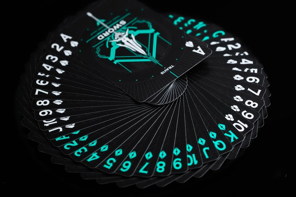 Sword Playing Cards 2 Deck Set (Deluxe and Classic) by The Card Mafia Playing Cards by US Playing Card Co.