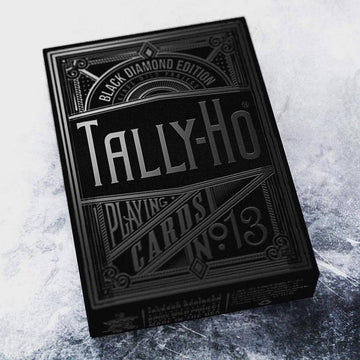 Black Diamond Tally Ho Playing Cards by Kings Wild Project Playing Cards by Kings Wild Project