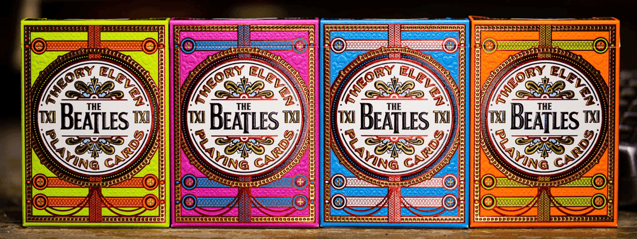 The Beatles Playing Cards - Pink Playing Cards by Theory11