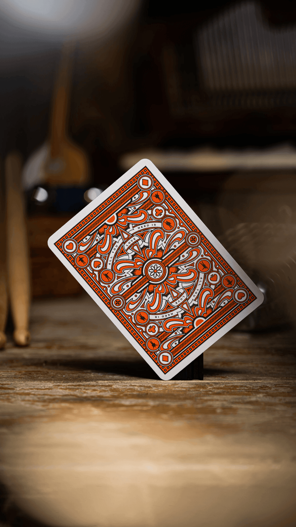 The Beatles Playing Cards - Orange Playing Cards by Theory11