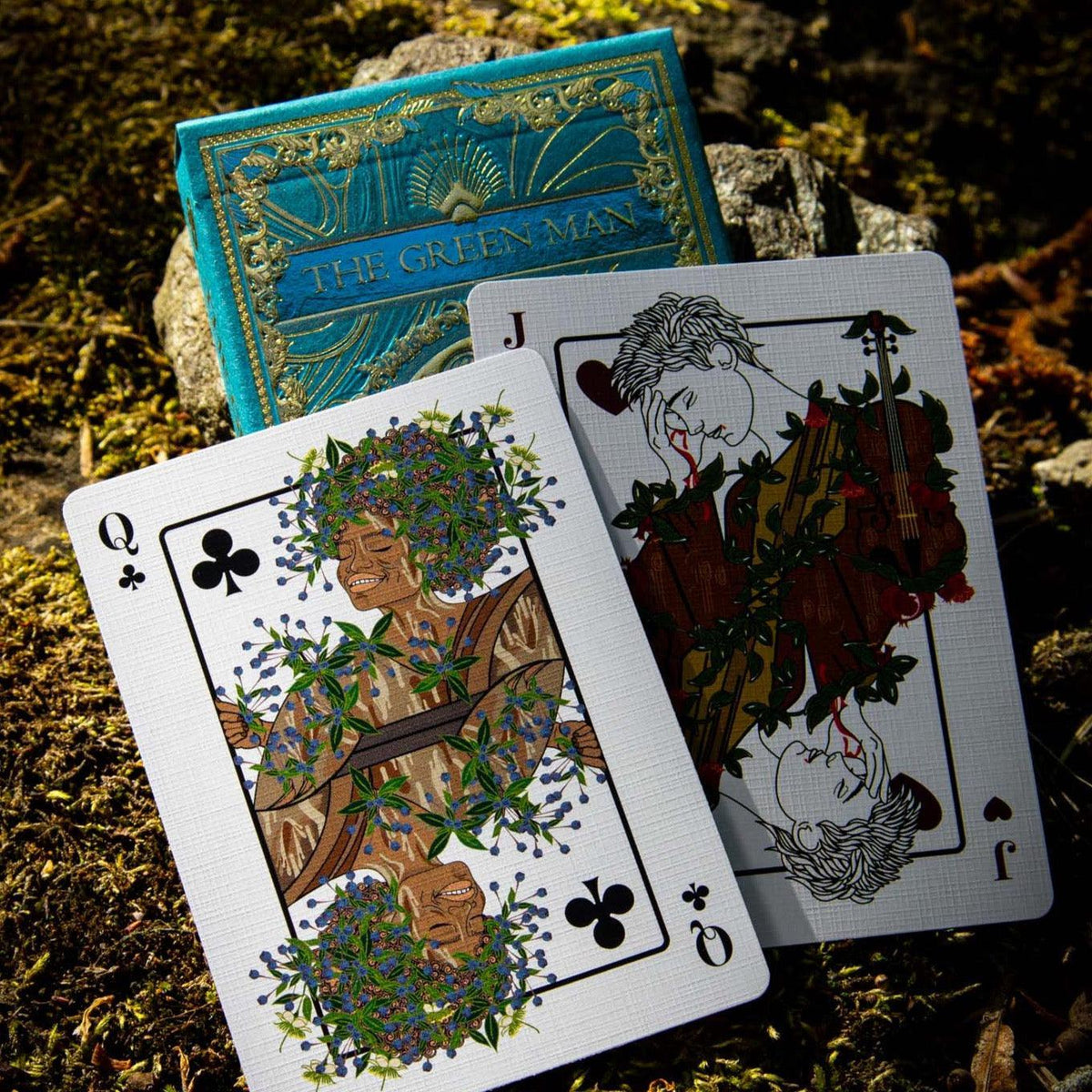 The Green Man Summer Playing cards Playing Cards by Jocu Playing Cards