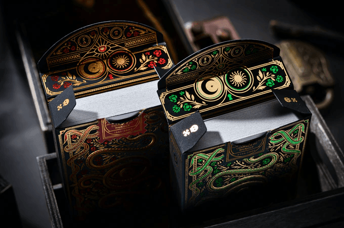 The Secret Playing Cards - Scarlet Edition Playing Cards by Chamber of Wonder