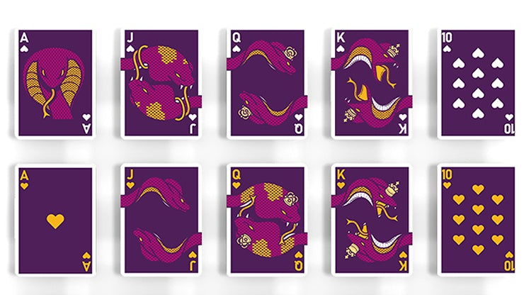 The Serpent (Purple Cobra) Playing Cards Playing Cards by DECKIDEA