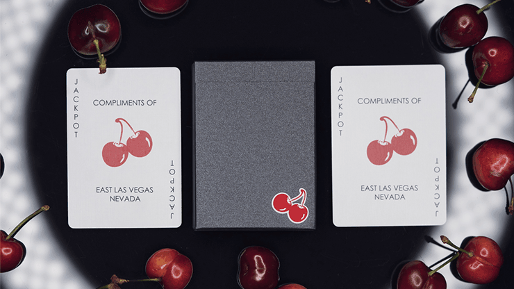 Cherry Casino House Deck - True Black (Black Hawk) Playing Cards by Pure Imagination Projects